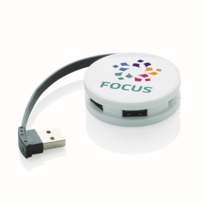 Hub USB, zintegrowany kabel