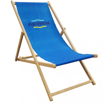 Leżak plażowy bez podłokietnika z nadrukiem