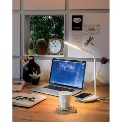 Lampka na biurko, bezprzewodowa ładowarka