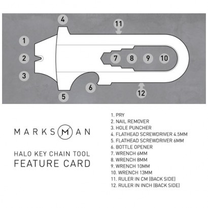 Brelok 12-funkcyjny Marksman