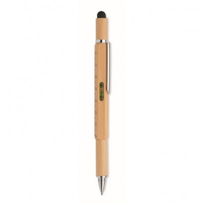 Długopis bambusowy z poziomicą