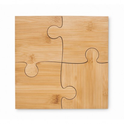Zestaw 4 podstawek puzzli