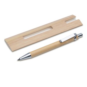 Bambusowy, wieczny długopis/ołówek 