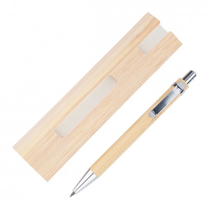 Bambusowy, wieczny długopis/ołówek 