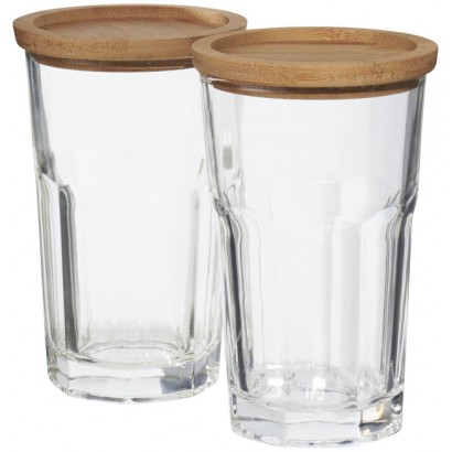 Zestaw szklanki plus podstawka 2-elementowy