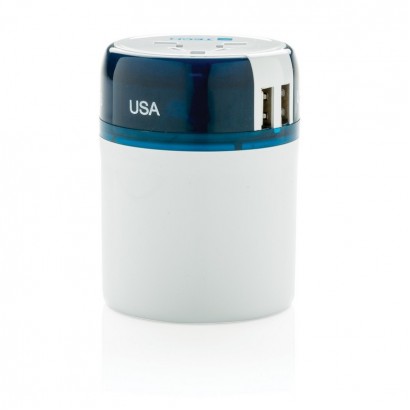 Adapter podróżny Travel Blue z USB