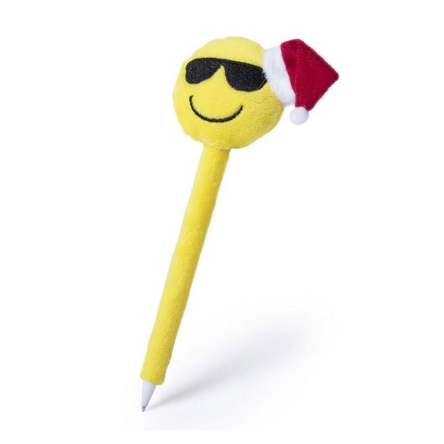 Długopis "uśmiechnięta buzia" ze świąteczną czapką