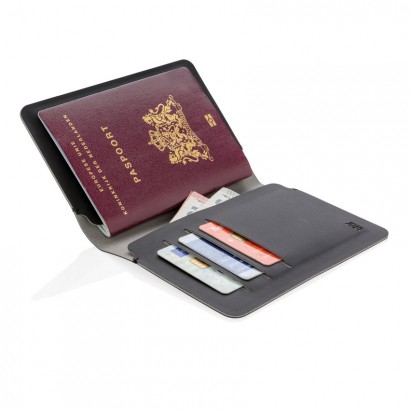 Etui na paszport i karty z ochroną RFID Quebec