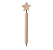 Drewniany długopis z gwiazdą Stari