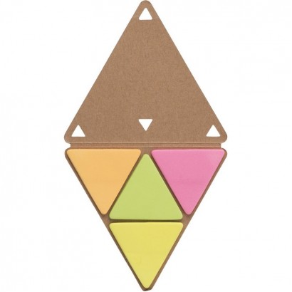 Zestaw do notatek "trójkąt", karteczki samoprzylepne