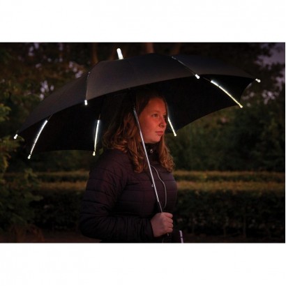 Manualny parasol sztormowy 23", światło LED