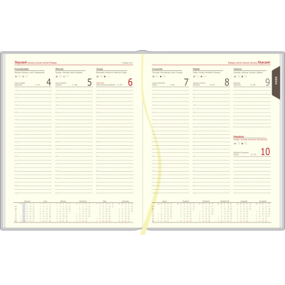 Kalendarz A4 tygodniowy NEBRASKA z notesem 144 strony