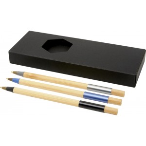 Zestaw 3 długopisów z kolorowym akcentem
