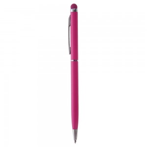 Długopis, touch pen, gumowa końcówka w kolorze