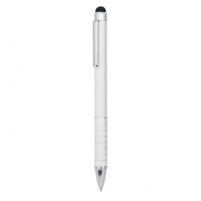 Długopis, touch pen z czarną, gumową końcówką