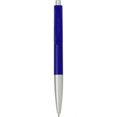 Długopis z kolorowym korpusem i srebrnym uchwytem