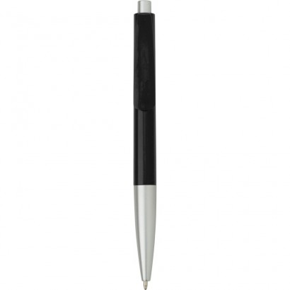 Długopis z kolorowym korpusem i srebrnym uchwytem