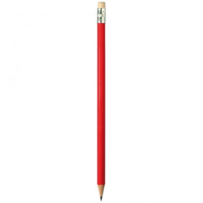 Drewniany ołówek z gumką, naostrzony