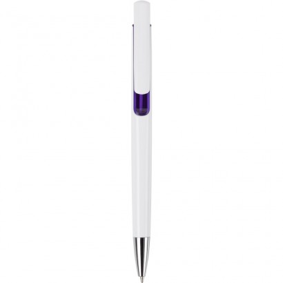 Plastikowy długopis z półprzezroczystym kolorowym 