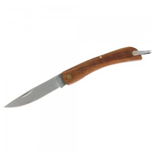 Nóż składany z drewnianym uchwytem