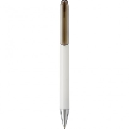 Długopis z półprzezroczystym kolorowym klipem