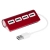 Hub USB - czerwony Hub USB - czerwony