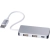 Hub USB i USB typu C kolor srebrny Hub USB i USB typu C kolor srebrny