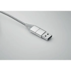 BLUE Kabel ładujący 4 w 1 typu C kolor srebrny BLUE Kabel ładujący 4 w 1 typu C kolor srebrny