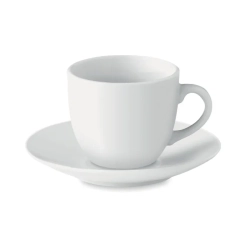 Filiżanka i spodek do espresso kolor biały Filiżanka i spodek do espresso kolor biały